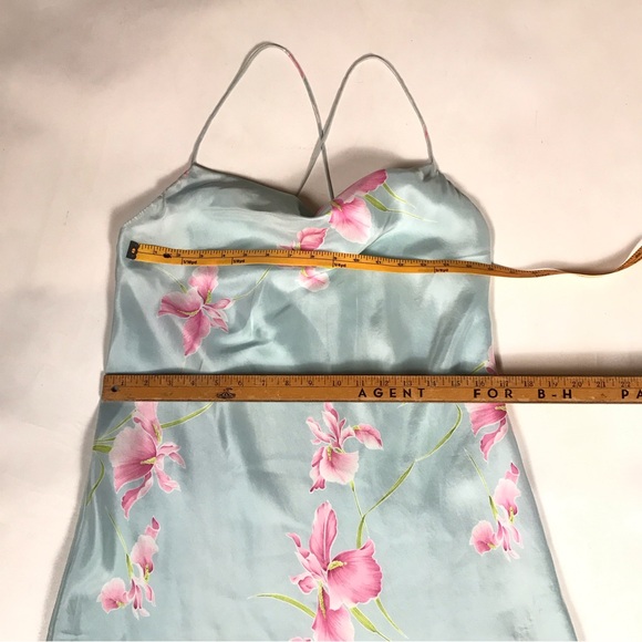 DKNY 100% Silk Floral Slip Dress - Picture 10 of 11